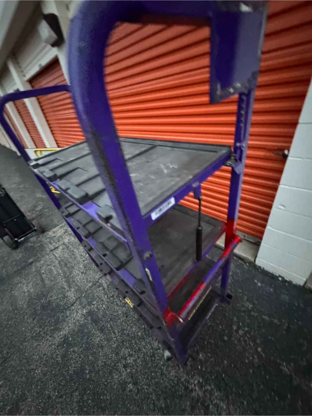 Purple 3-Tier Utility Cart with Wheels - photo 2