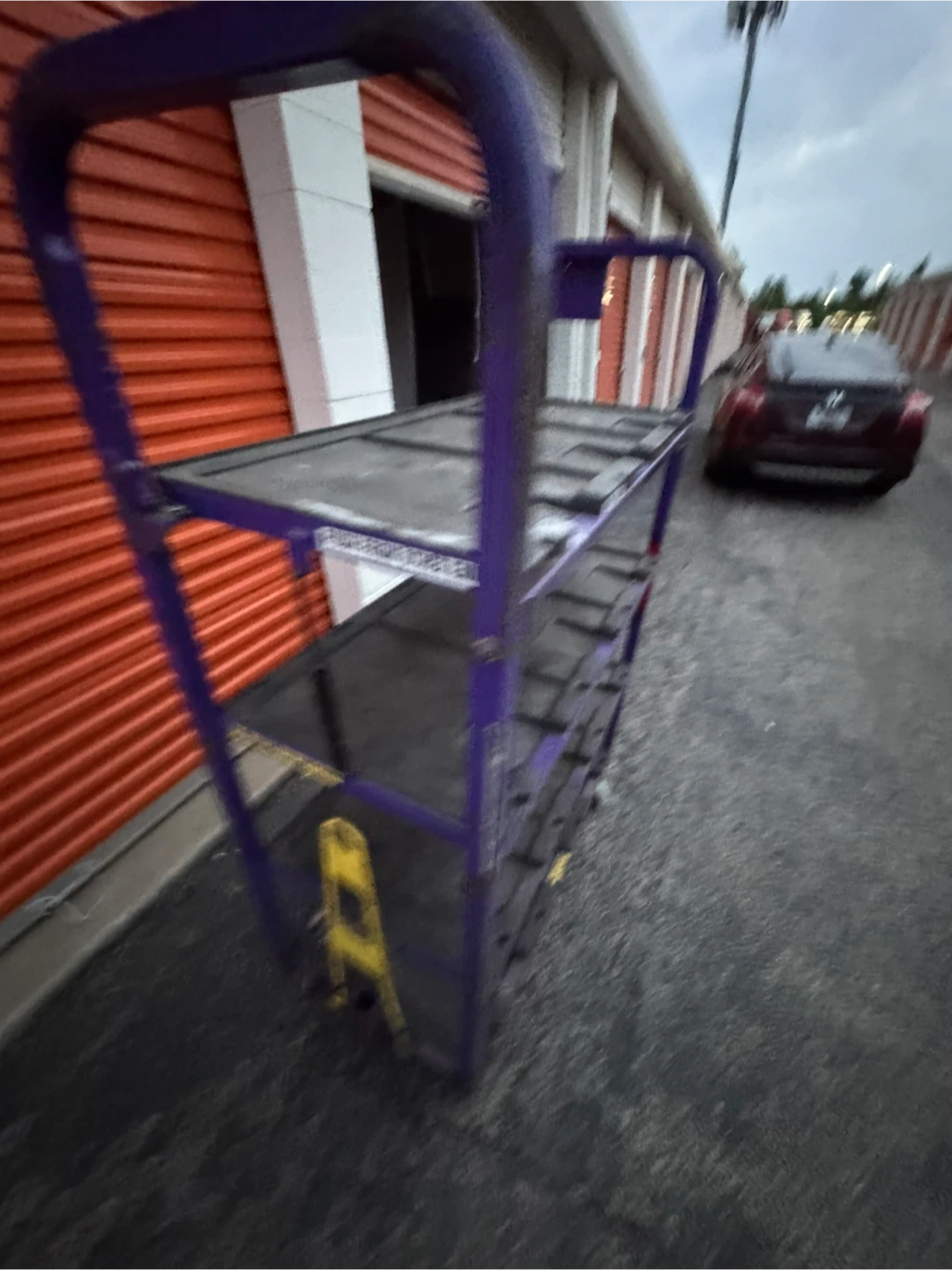 Purple 3-Tier Utility Cart with Wheels - photo 4
