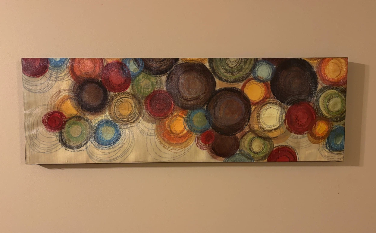 Beautiful Abstract Circle Canvas Wall Art by HomeSense