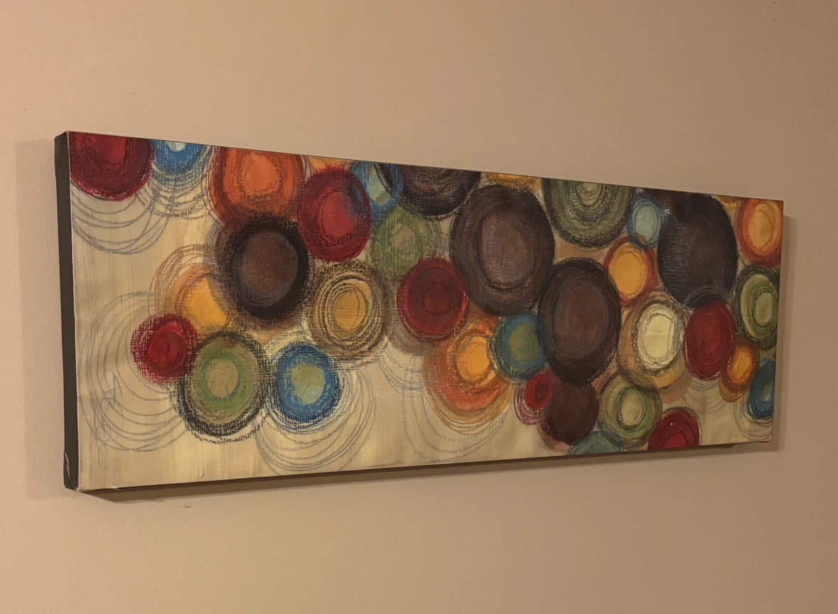 Beautiful Abstract Circle Canvas Wall Art by HomeSense - photo 2