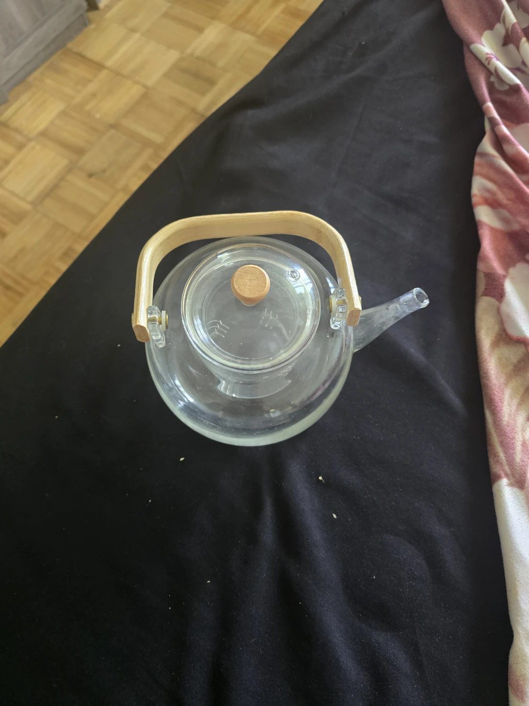 Glass Teapot with Wood Handle and Infuser - photo 3