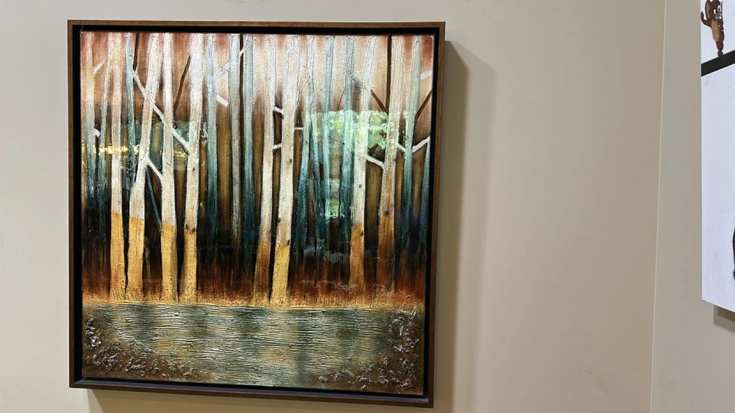 Textured Forest Landscape Wall Art