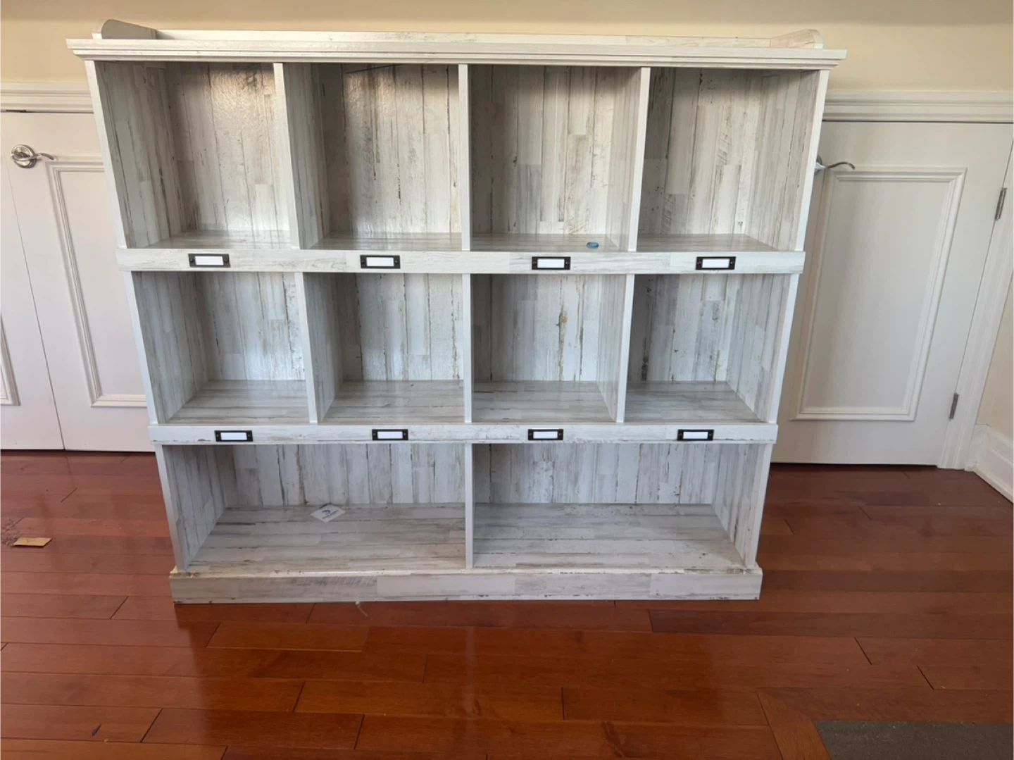 Gracie Oaks Shelf in White Wash finish