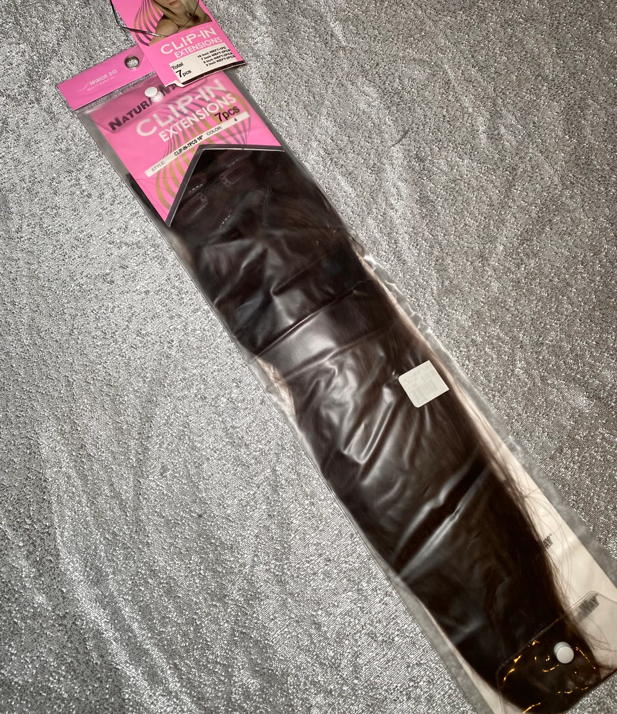 HUMAN HAIR CLIP- IN EXTENSIONS 7PCS 16″ - photo 2
