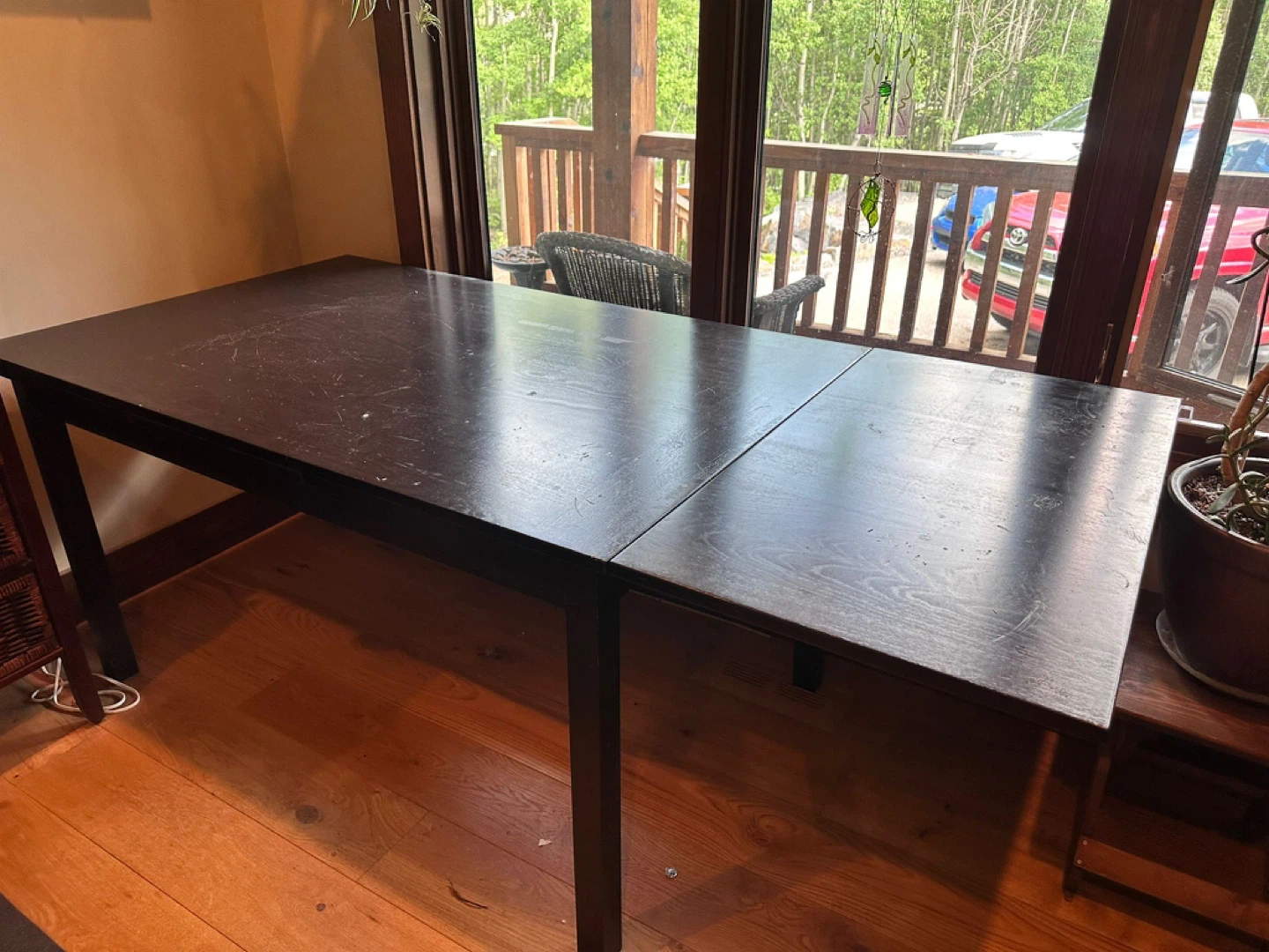 Dark Wood Dining Table