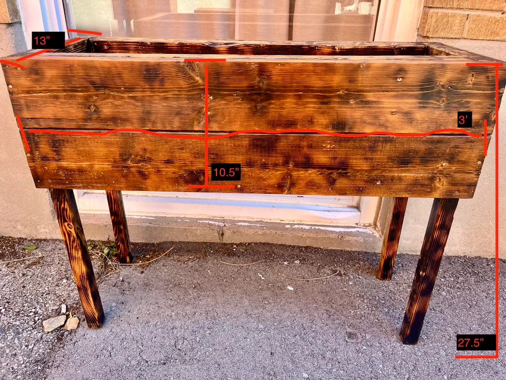 Wooden Raised Planter Box - photo 2