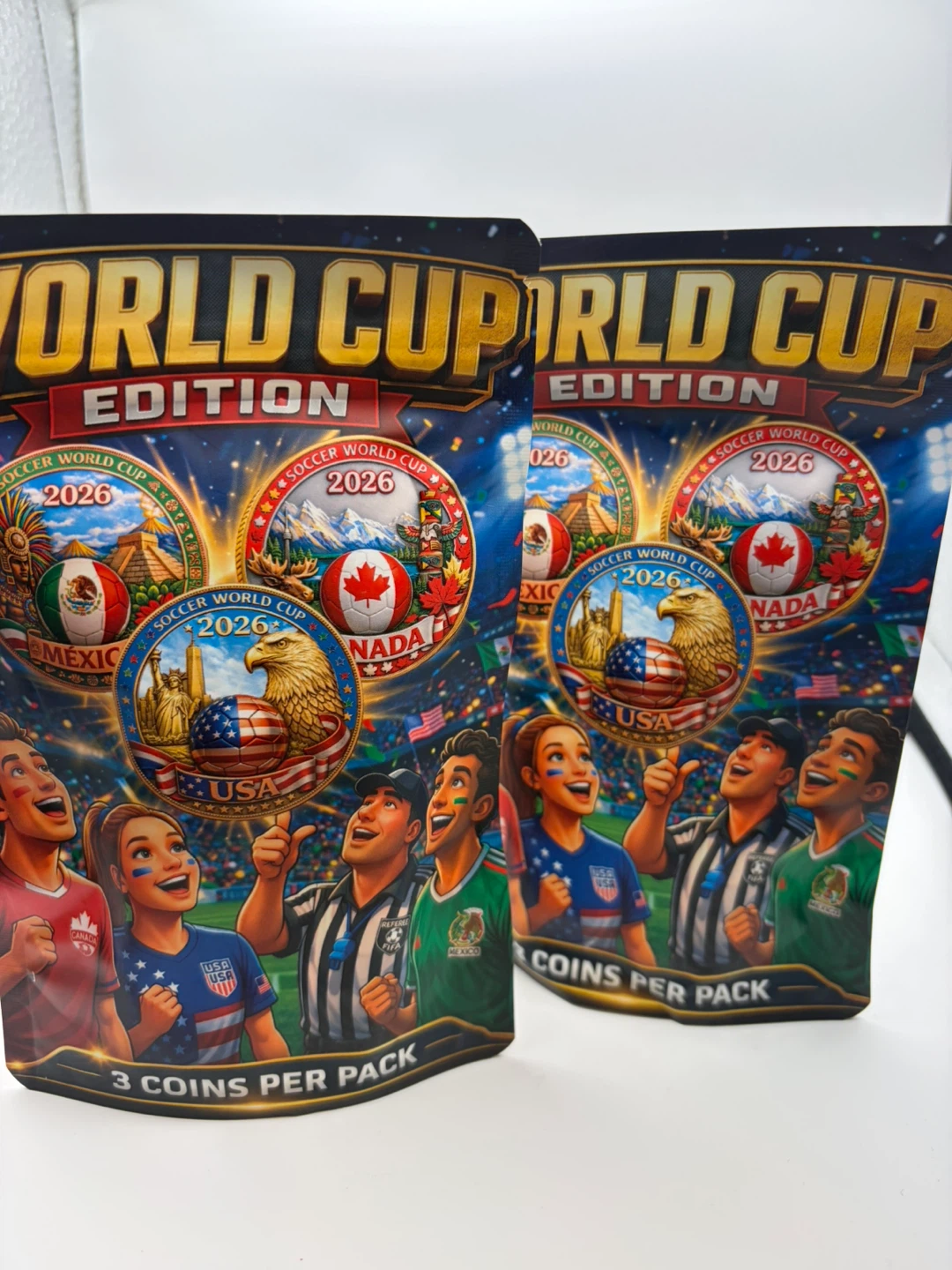 2 sets of World Cup 2026 Edition Coins - 3 Pack - photo 3