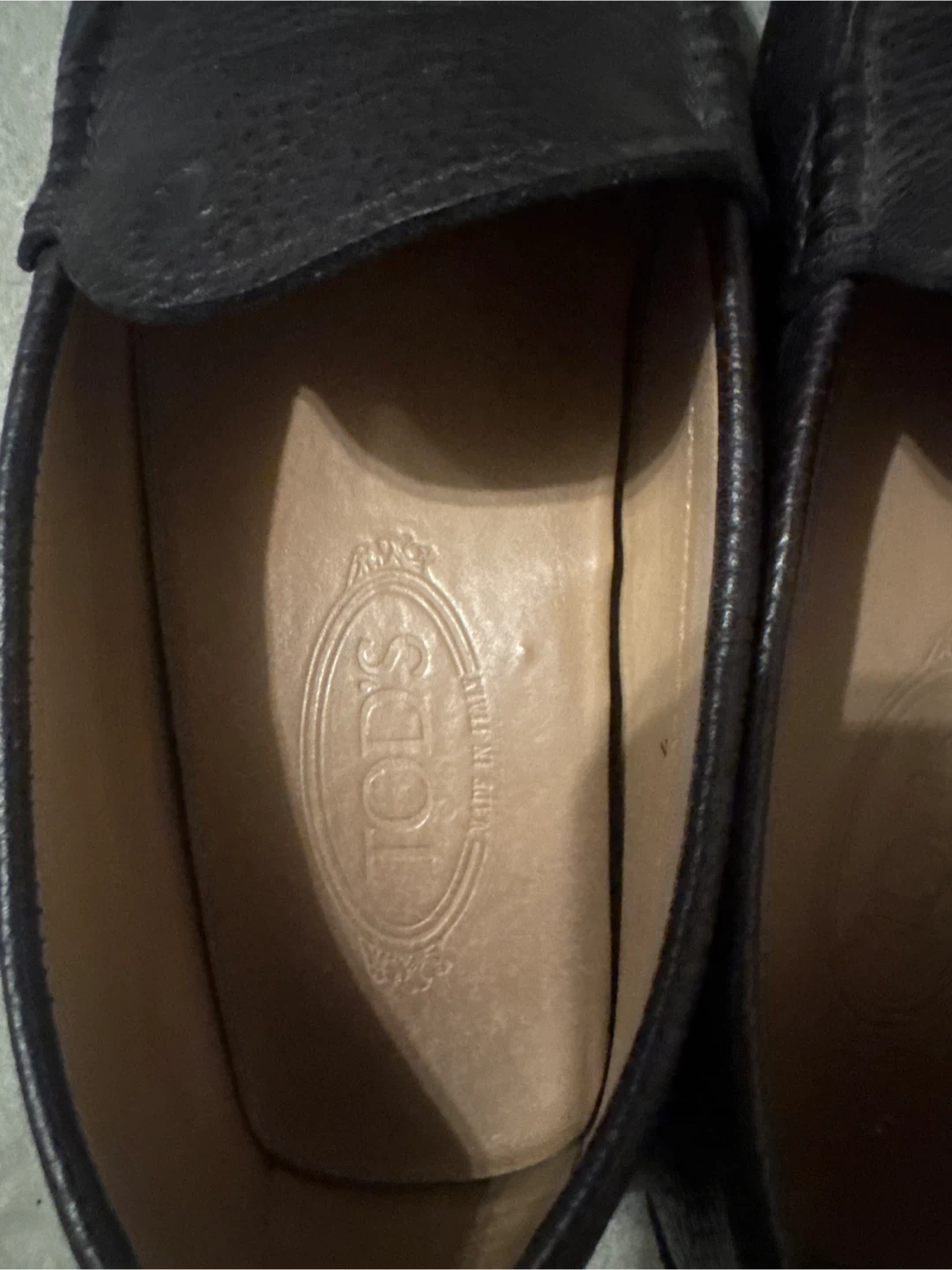 TOD'S Black Leather Driving Moccasins - photo 2