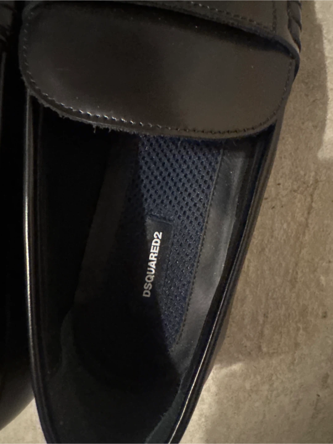 DSQUARED2 Black Penny Loafer Shoes - Size 42 - photo 2