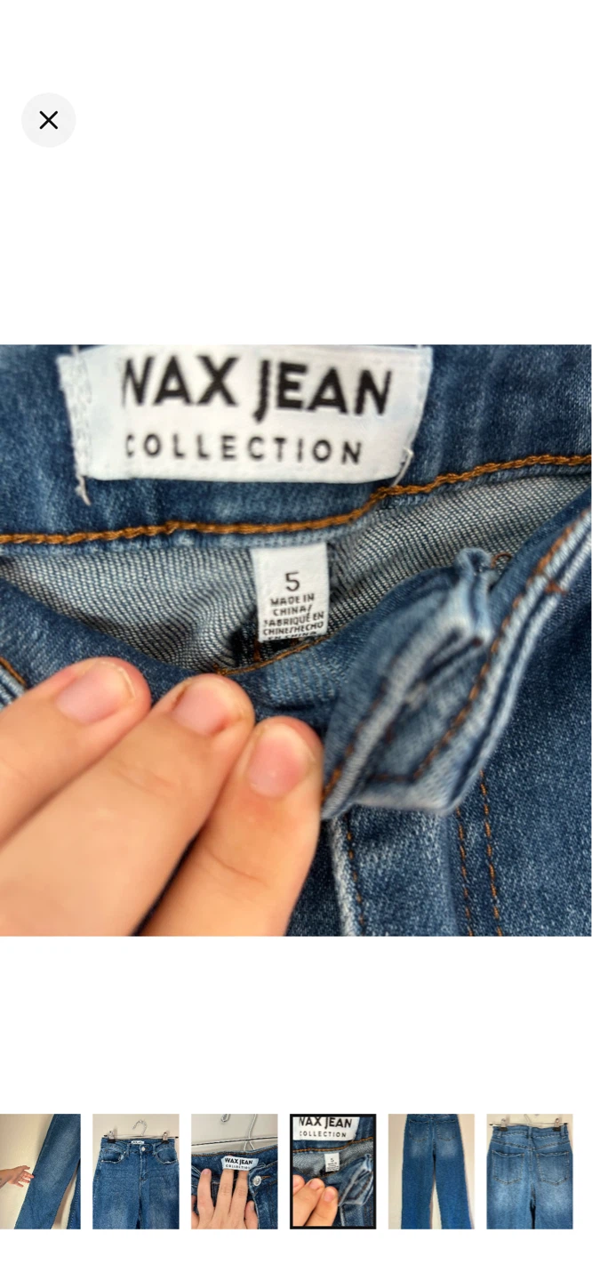 WAX JEAN COLLECTION Blue Denim Jeans Size 5 - photo 5