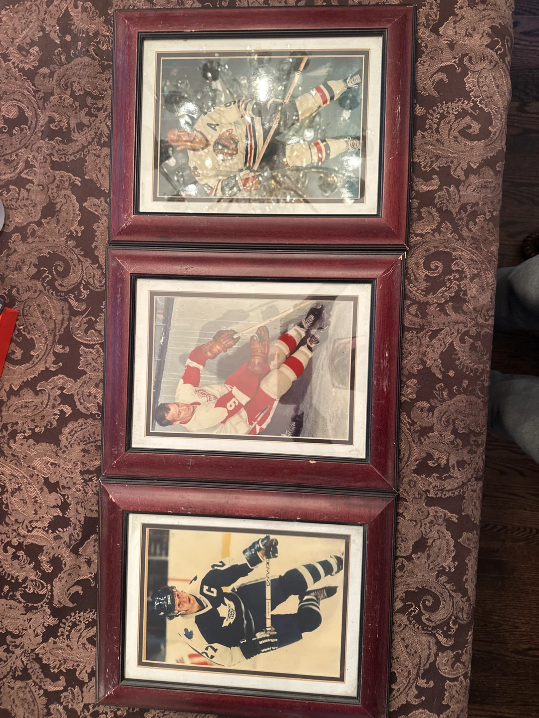Framed Vintage Hockey Photos
