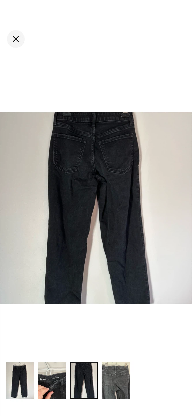 Old Navy Women's Black Wow Loose Jeans Size 2 - photo 3