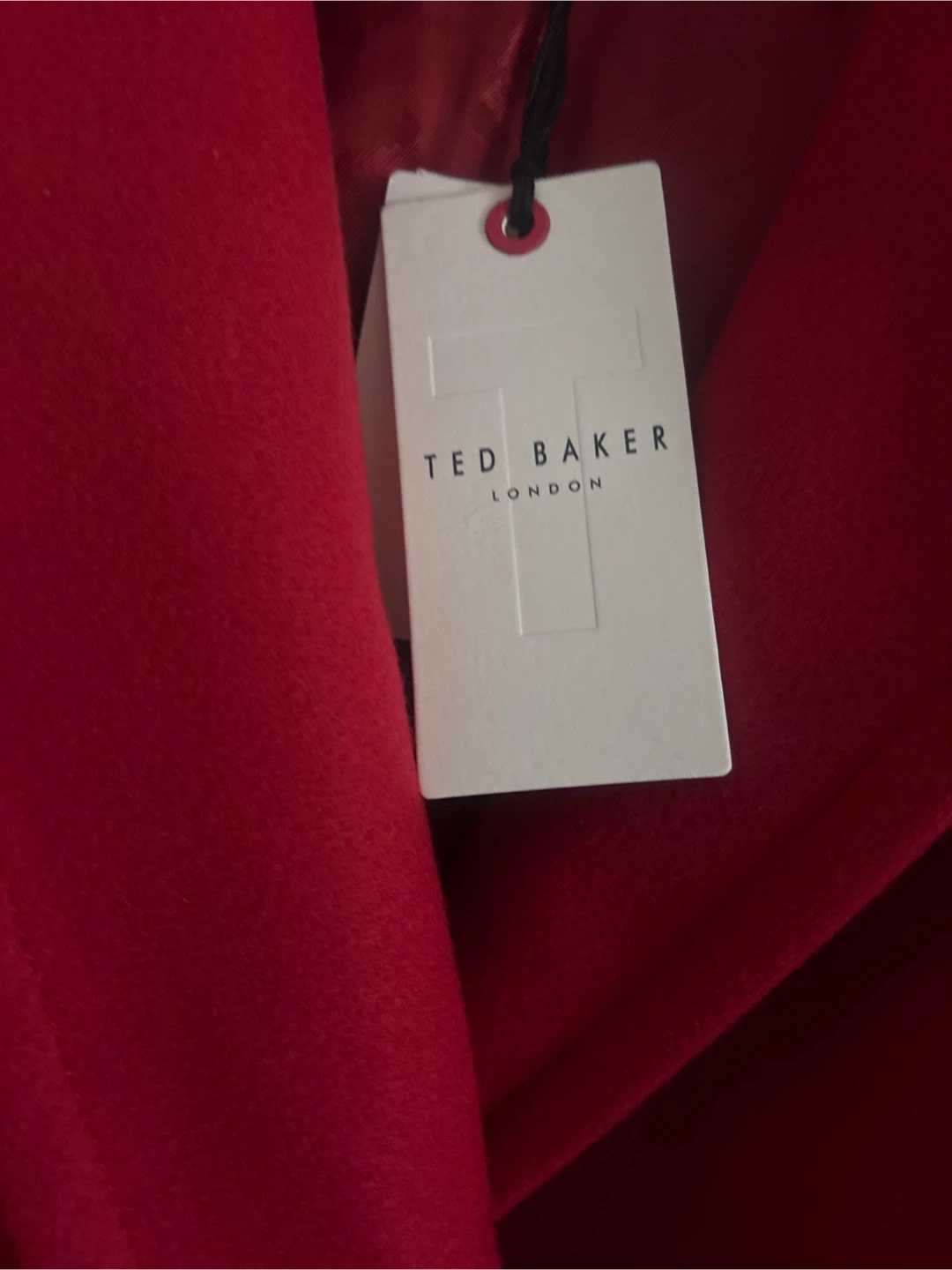 New Ted Baker  Wool Red Coat - Frejia Detachable Strap - photo 3