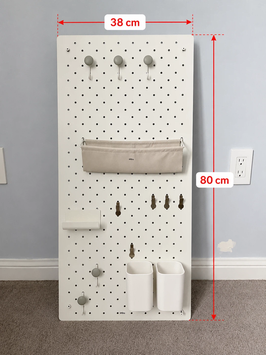 Umbra Pegboard Wall Organizer with Accessories
