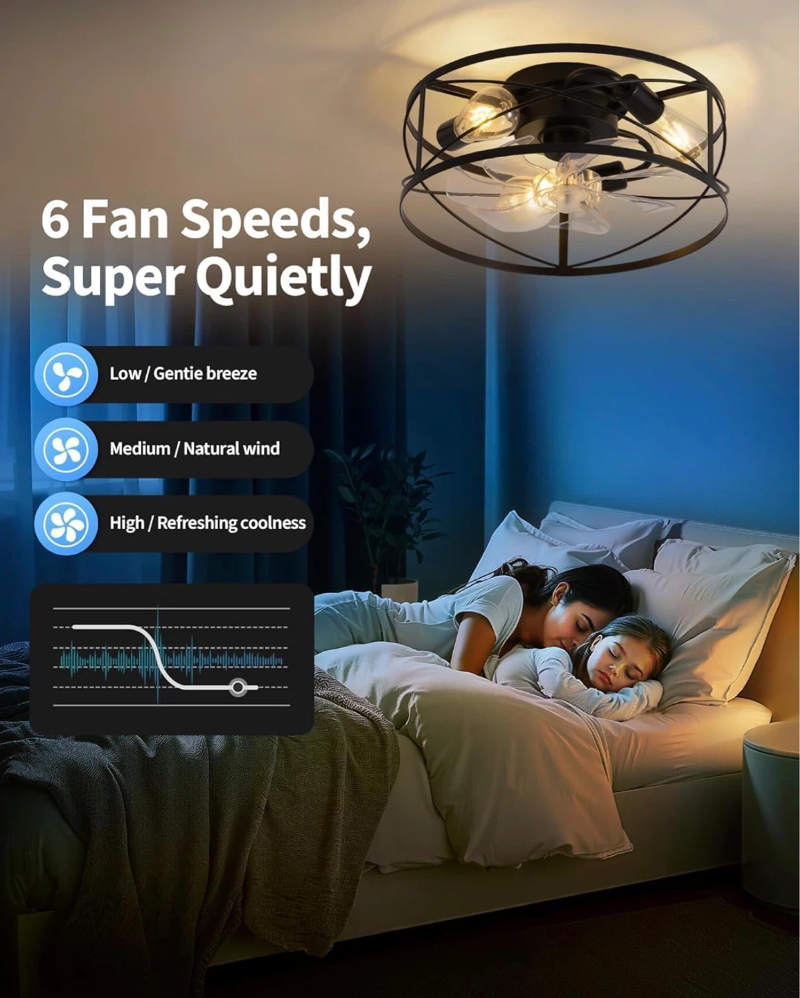 16" Farmhouse Ceiling Fan with Lights and Remote - BNIB - photo 4