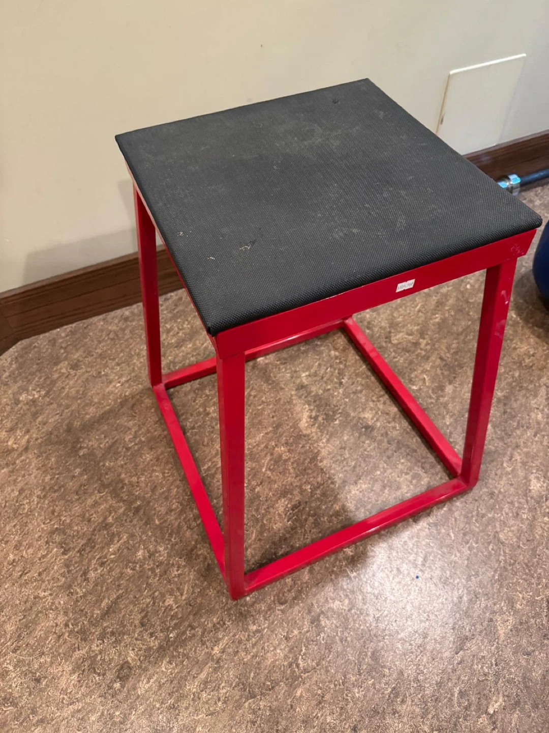 Red Metal Plyometric Box