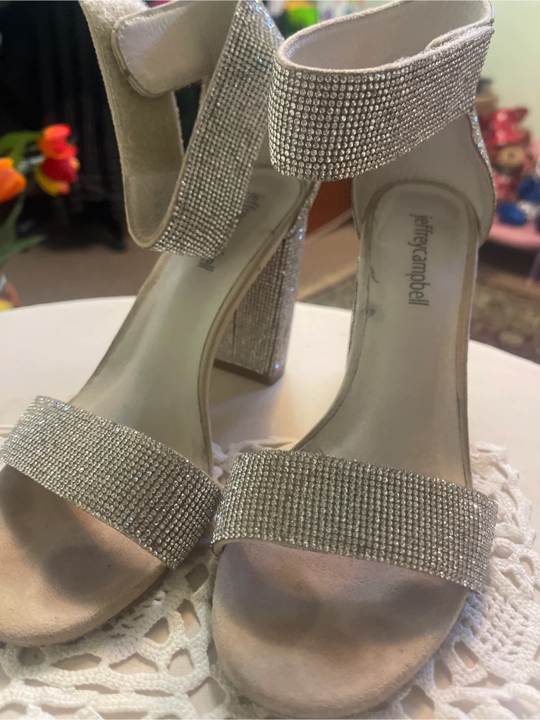 Jeffrey Campbell Sparkly Block Heels