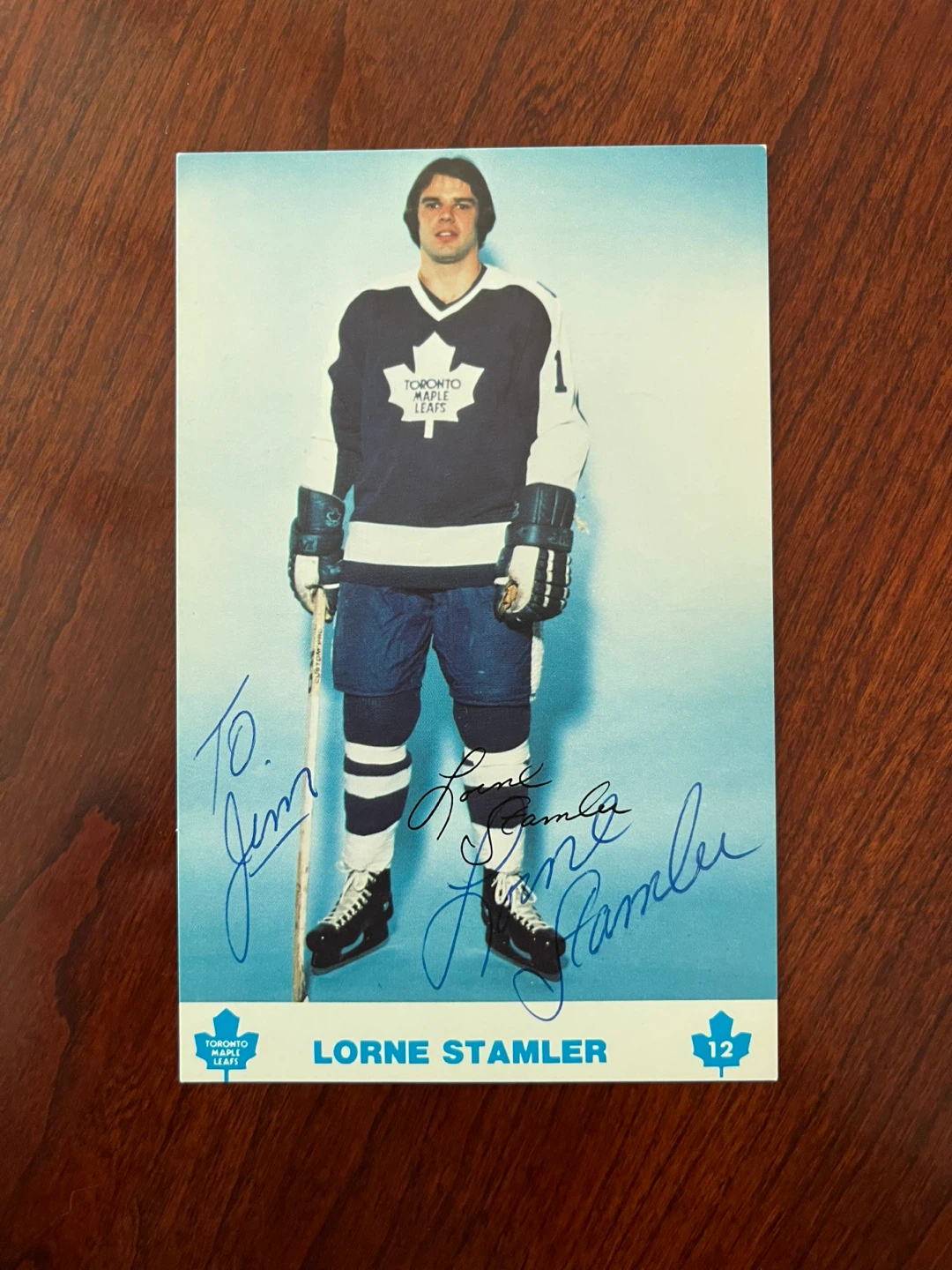 Lorne Stamler Autographed Photo