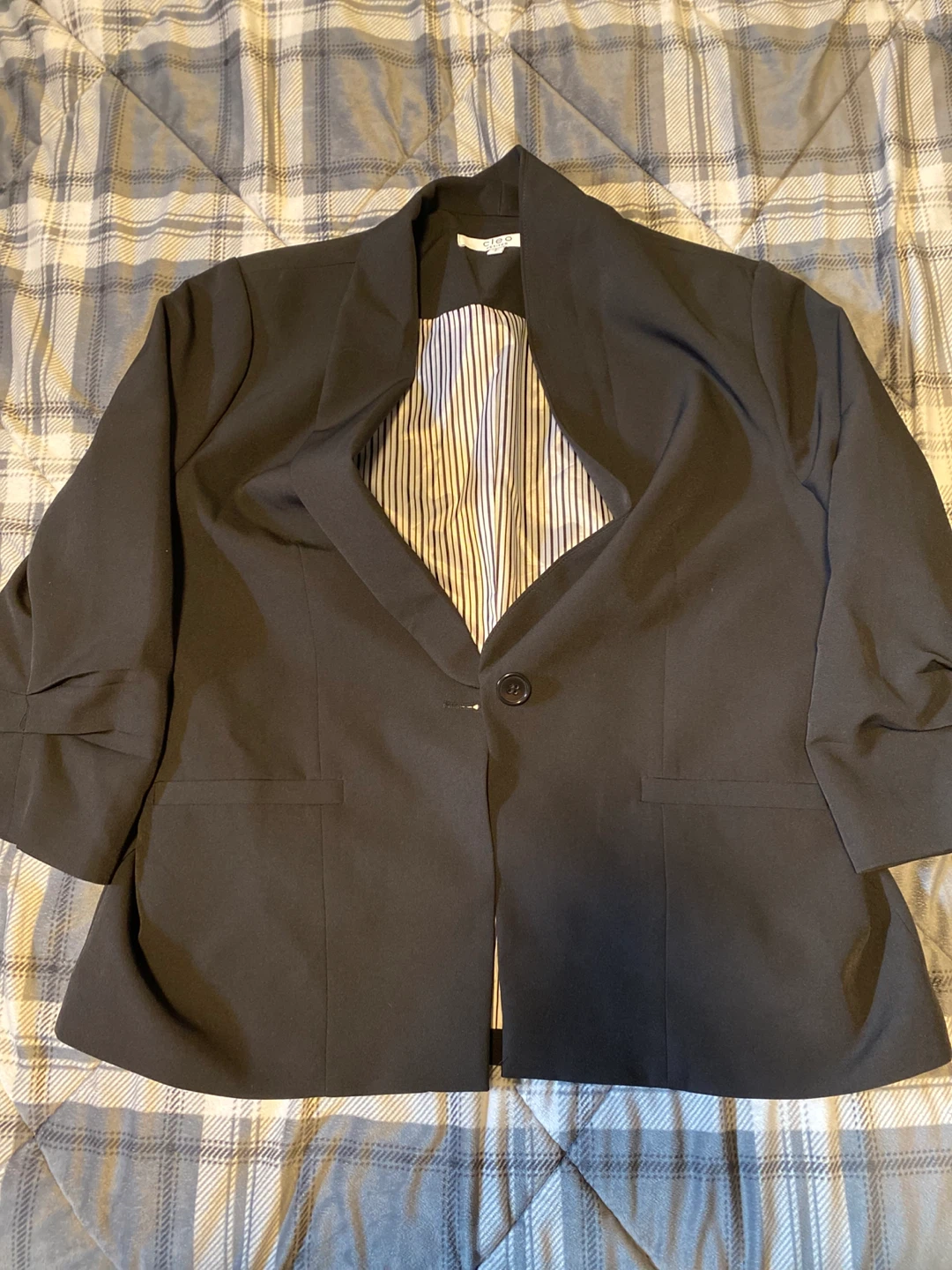 Women’s Cleo Petites Black Blazer Size Large