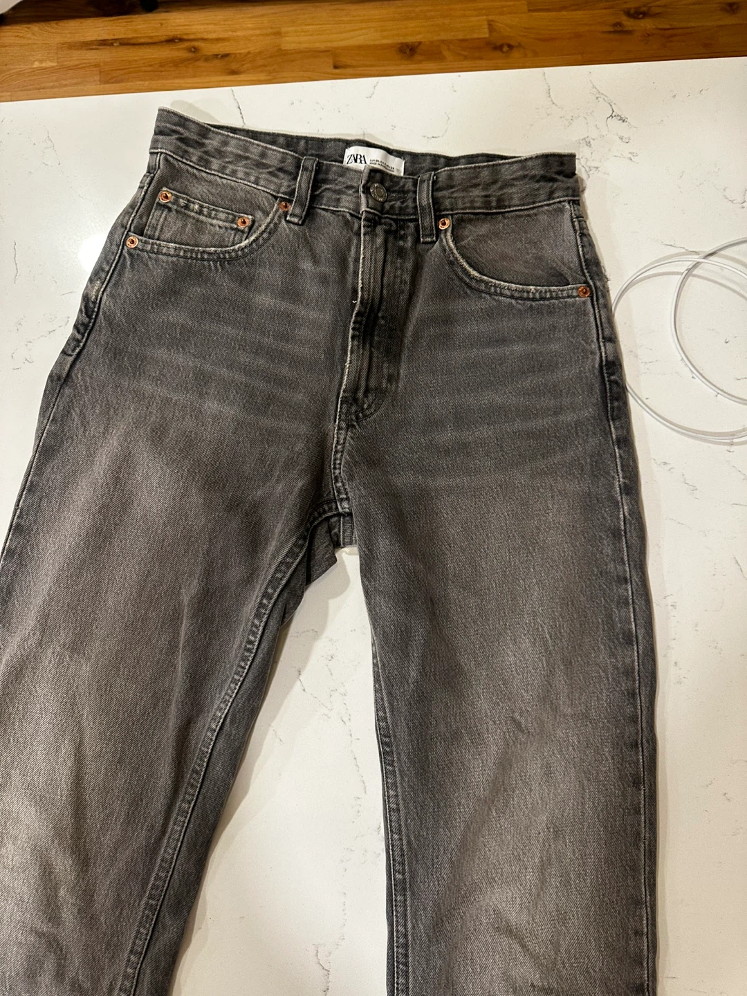 Zara Women's Grey Denim Jeans Size EUR 36