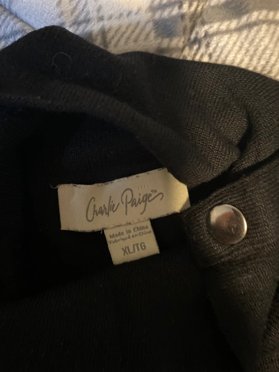 Charlie Paige Black Turtleneck Sweater Dress Size XL - photo 2