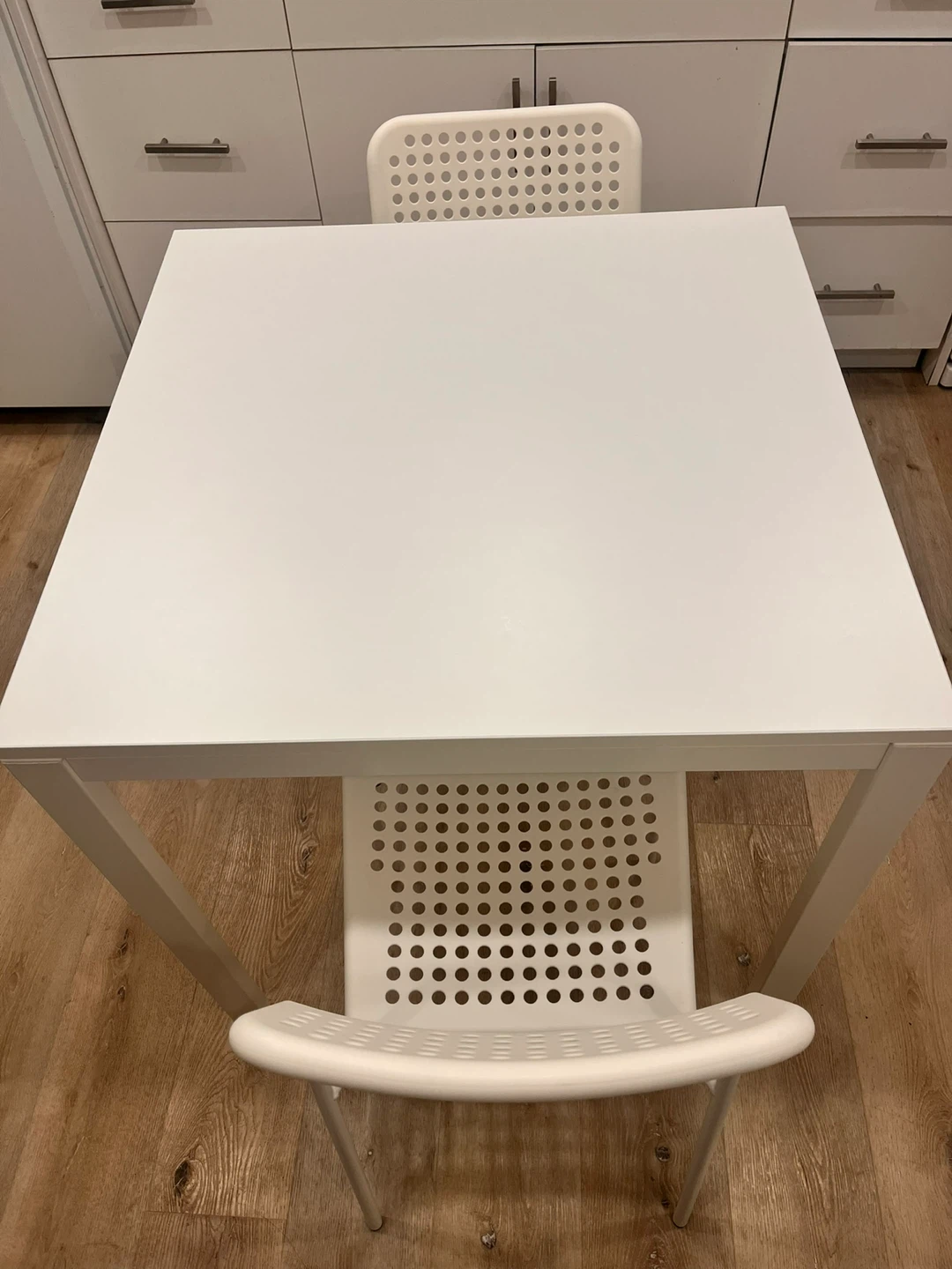 White IKEA Kids Table and Chairs Set