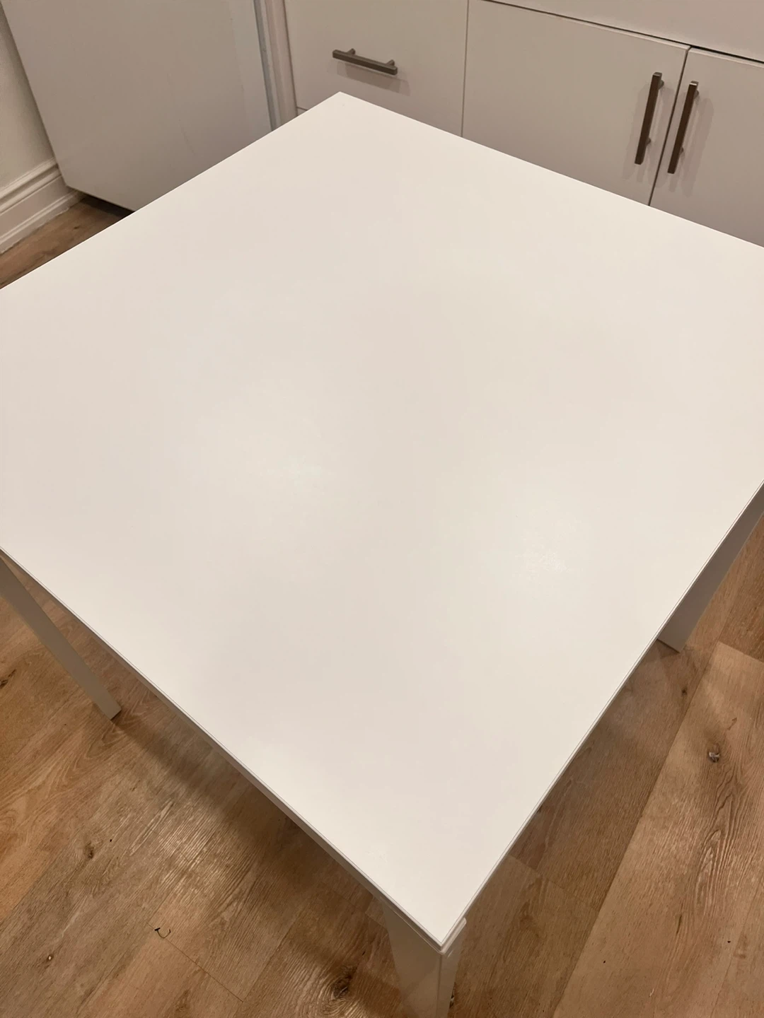 White IKEA Kids Table and Chairs Set - photo 2