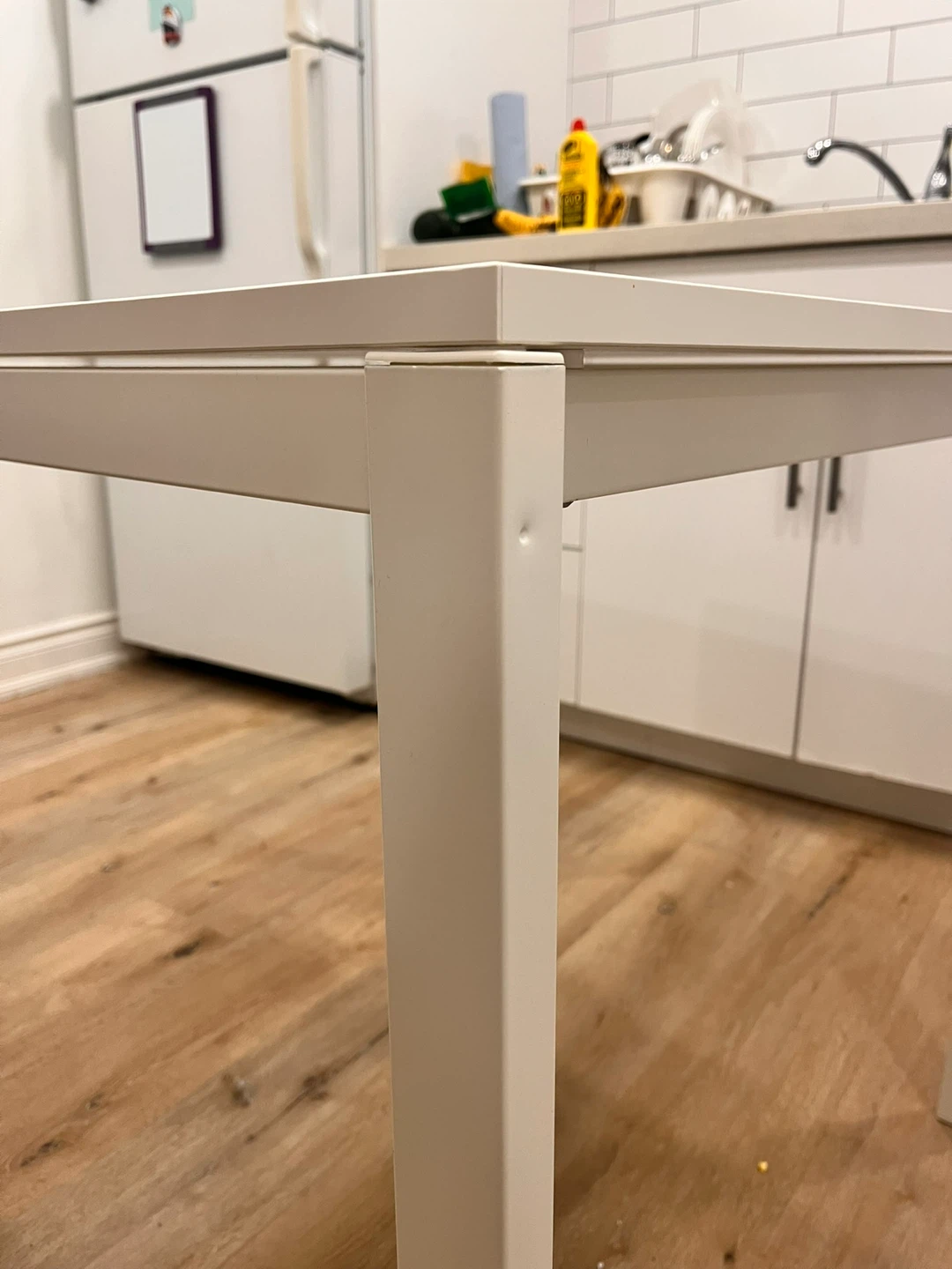 White IKEA Kids Table and Chairs Set - photo 5