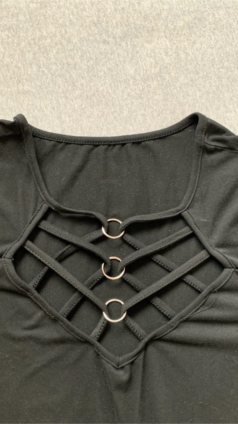 Black Lattice Neck Dress - Size 3XL - photo 3