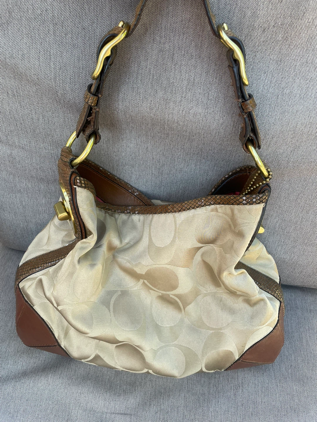 Coach Monogram Shoulder Bag