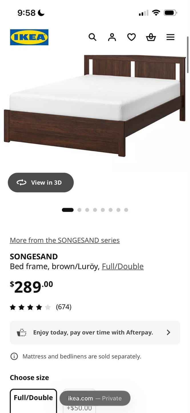IKEA SONGESAND Bed Frame - photo 2