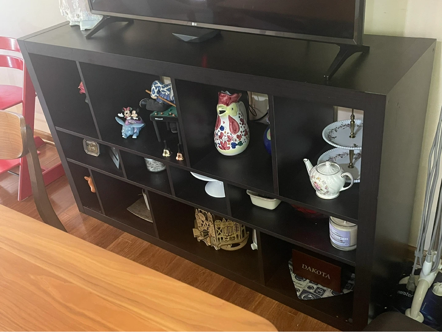 Black Cube Shelf Unit