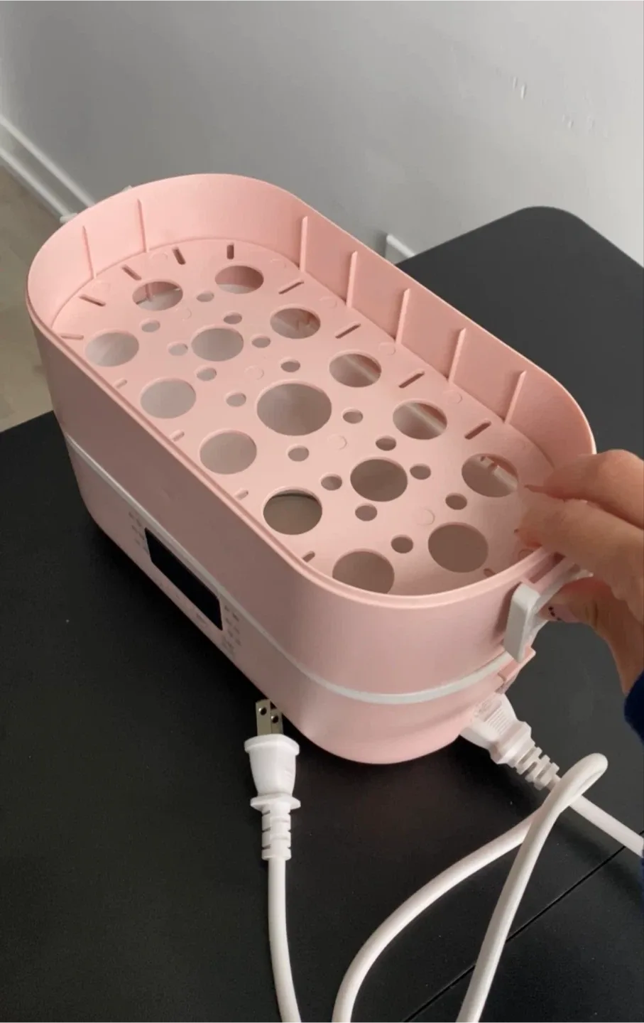 PESKOE Pink Electric Lunch Box Steamer Cooker - photo 3