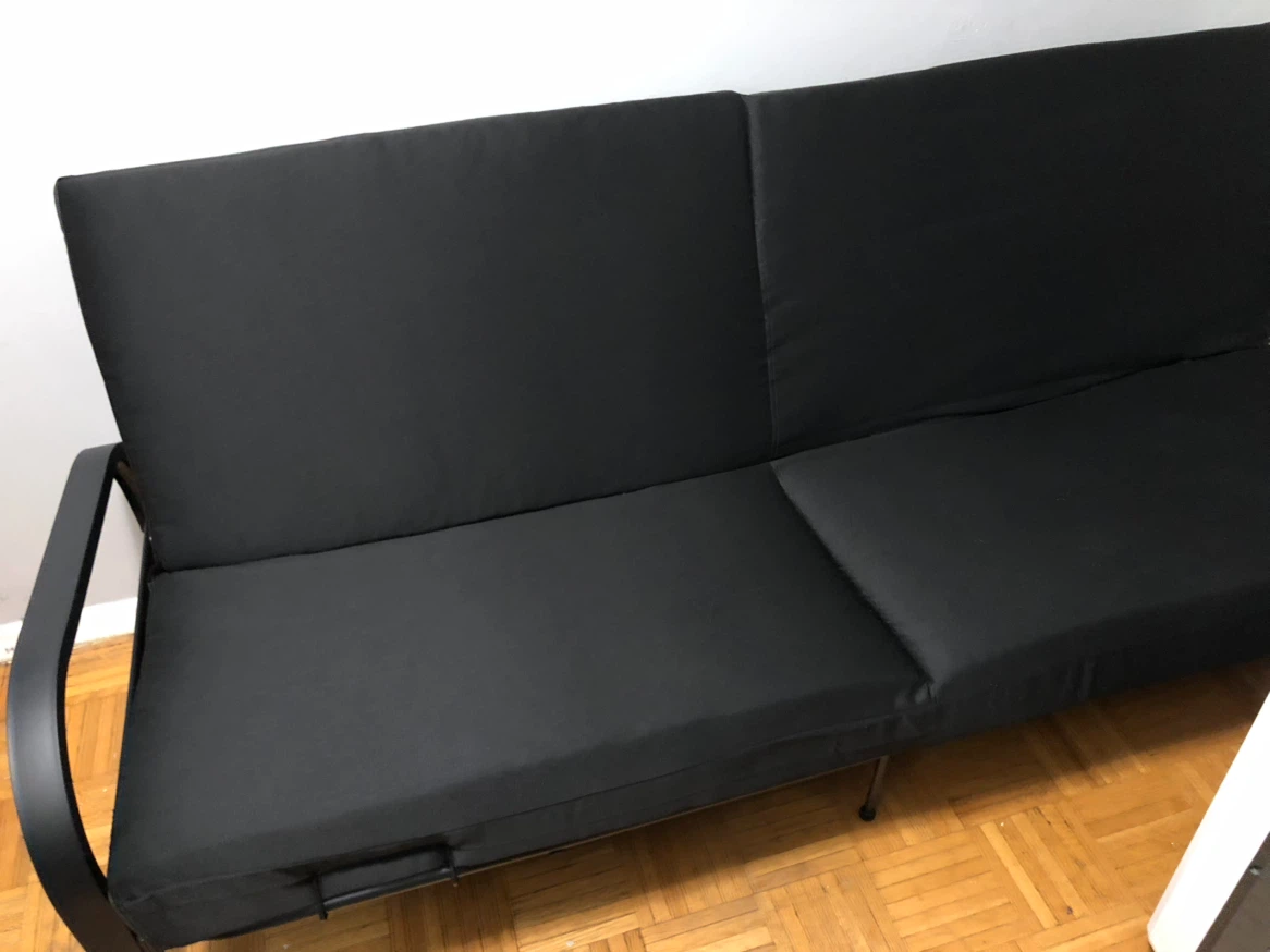 NEW Black Futon Sofa - photo 2