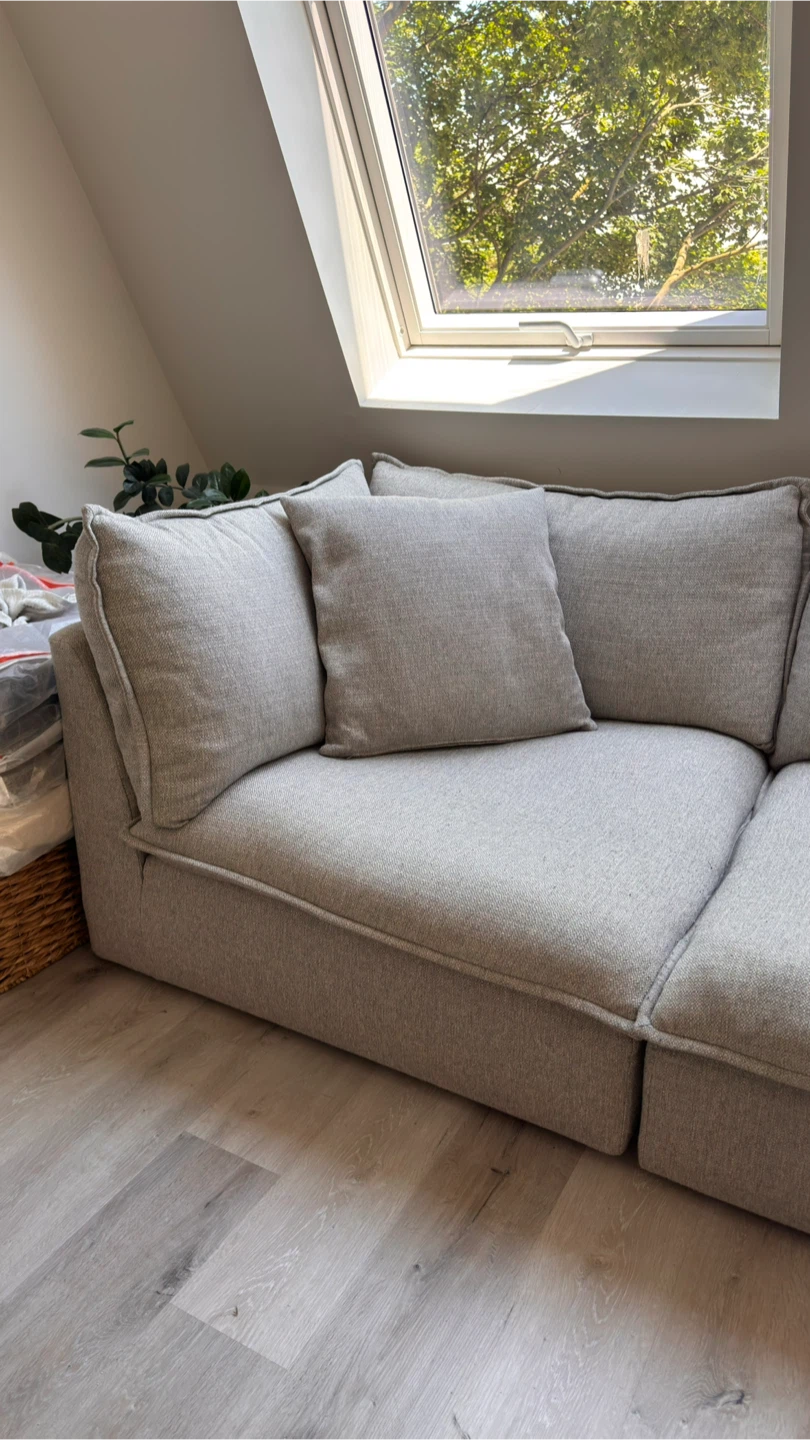 Sundays Chill Time 2-Piece Modular Sofa – Heather Grey - photo 2
