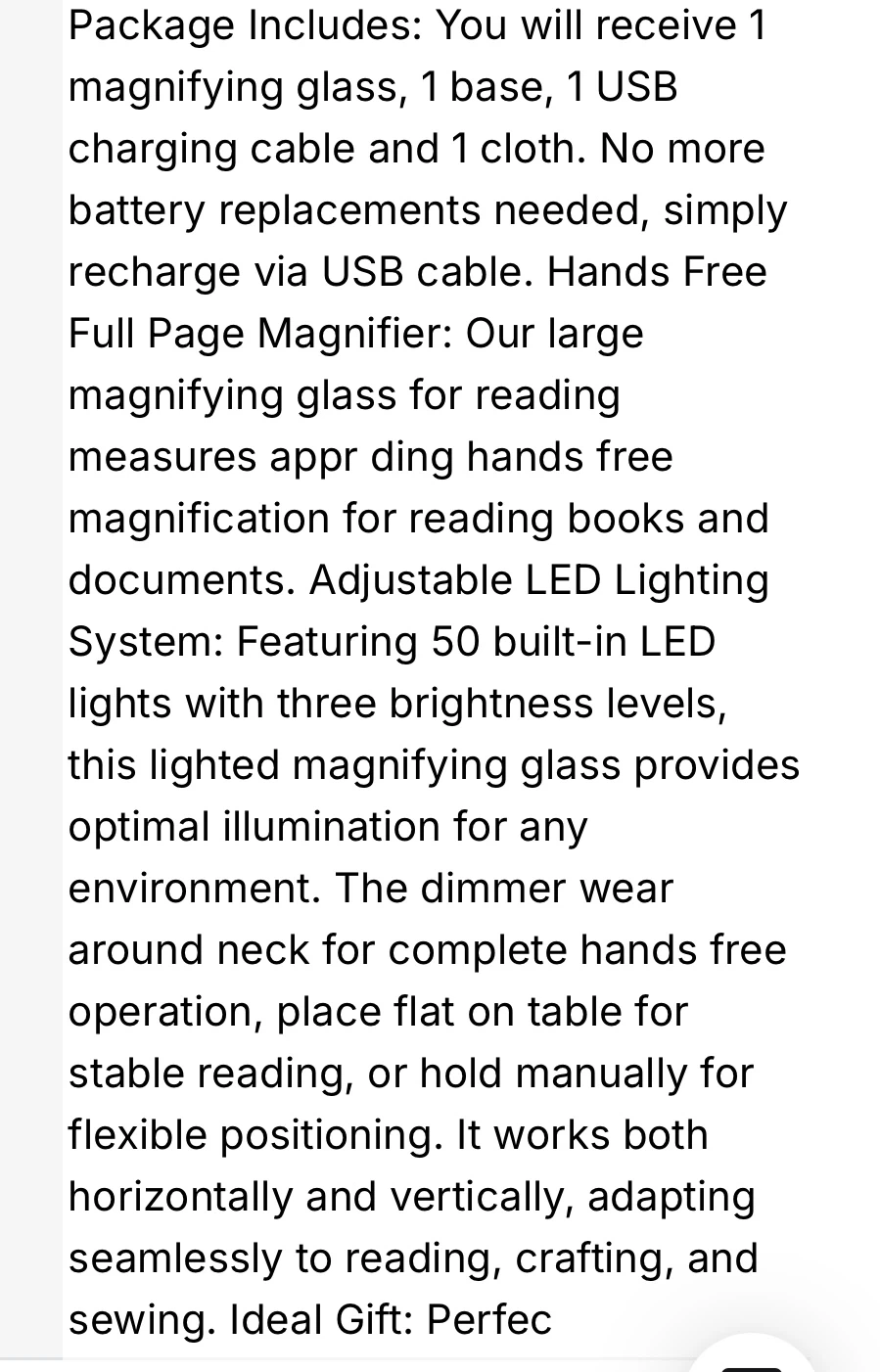 3-in-1 High Transparency Magnifier with LED Lights - photo 5