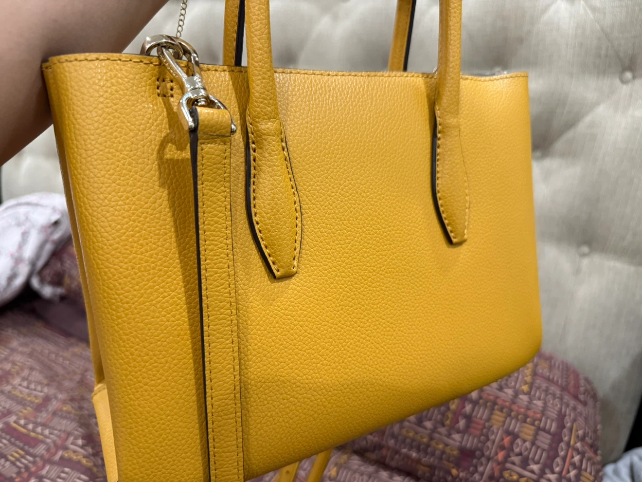 Kate Spade New York Yellow Leather Tote Bag - photo 2