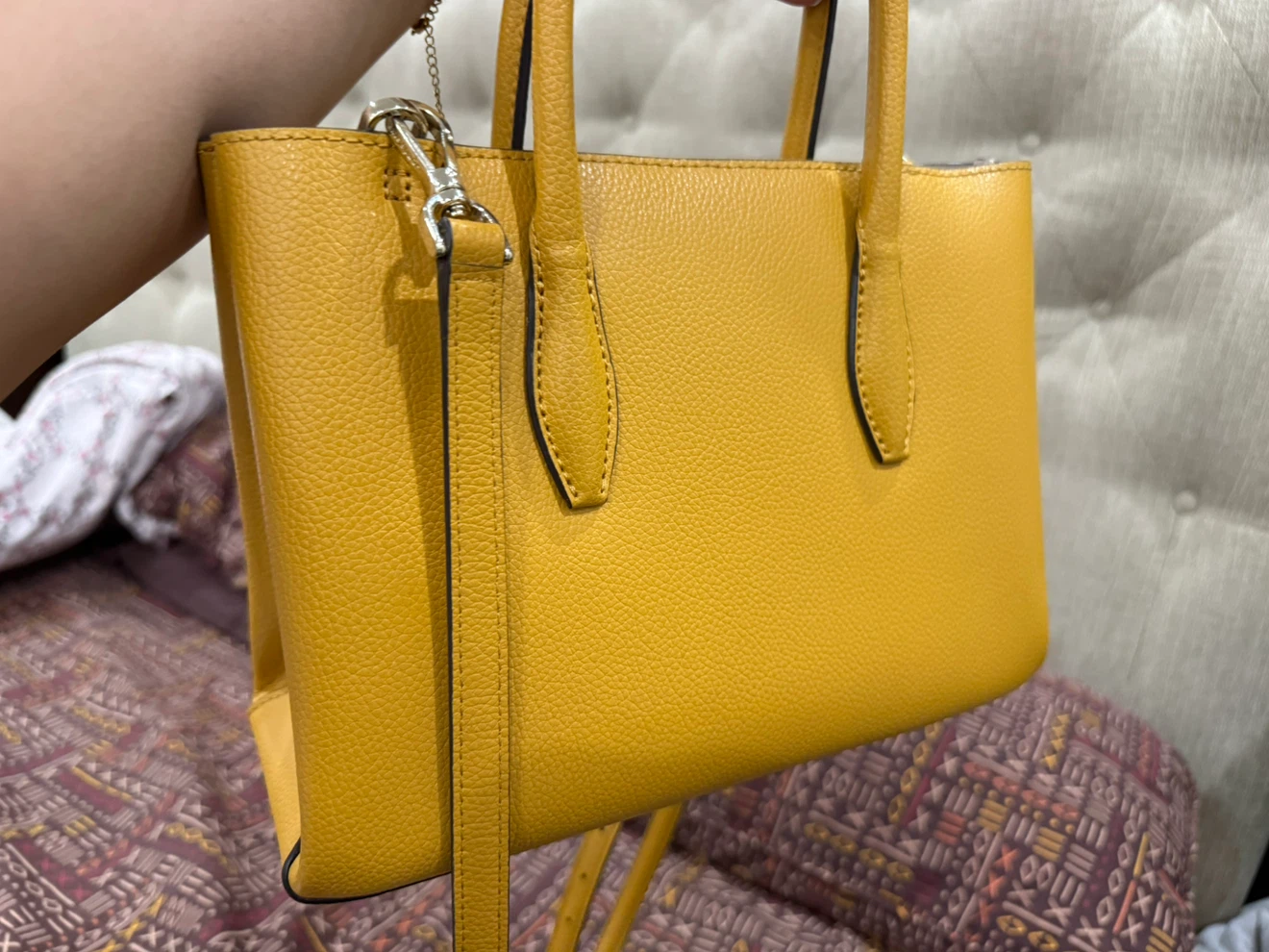 Kate Spade New York Yellow Leather Tote Bag - photo 4