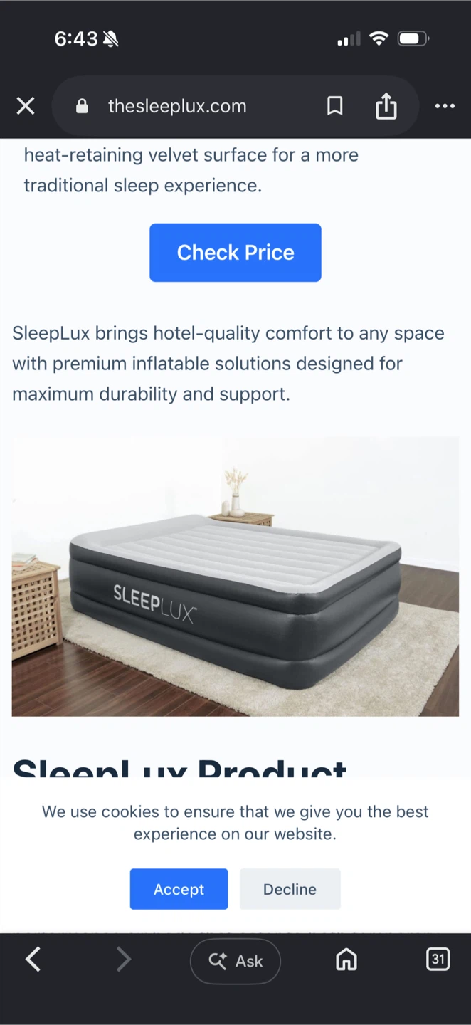 SLEEPLUX Air Mattress Storage Bag - photo 3