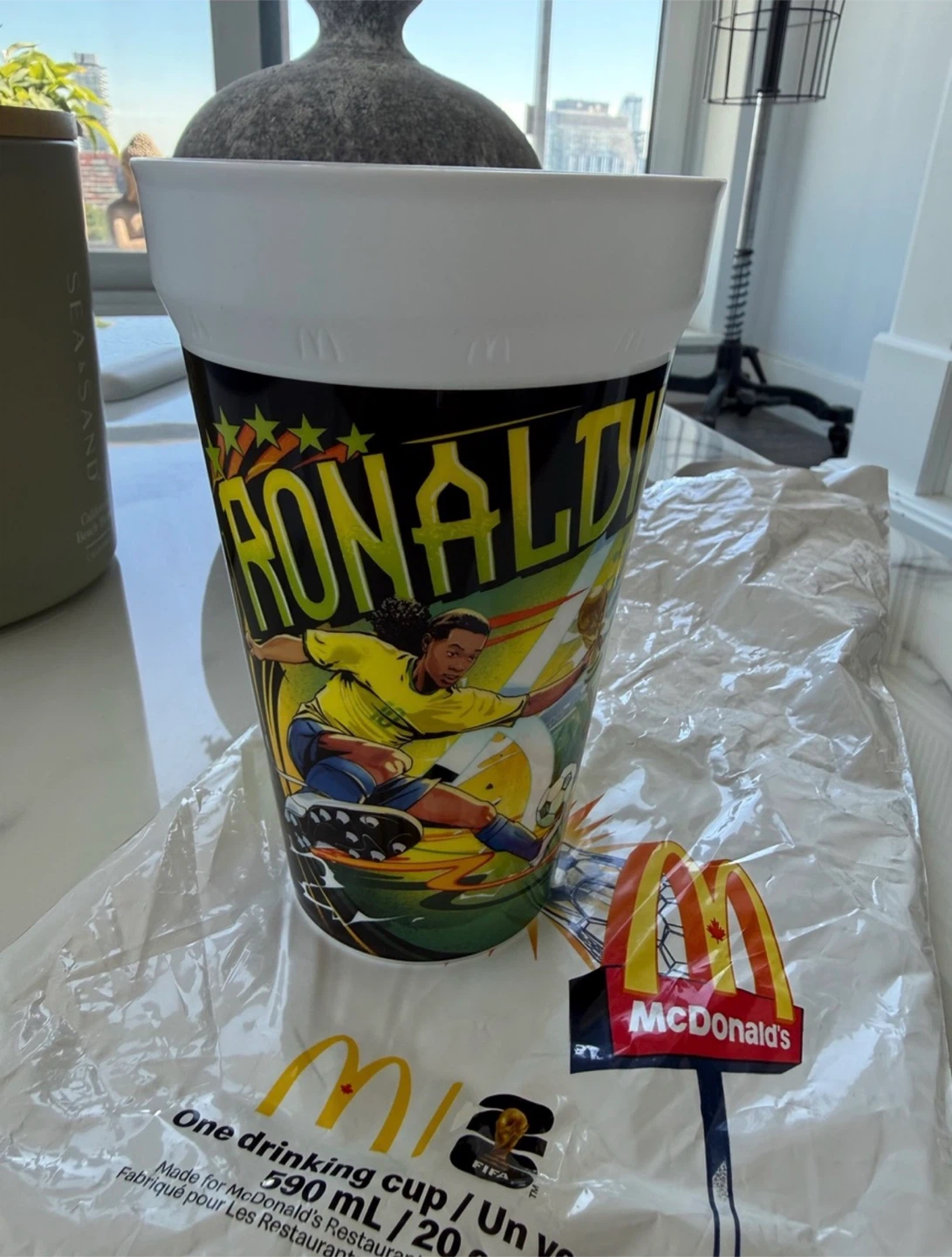 New collectible McDonald's Ronaldinho Gaucho FIFA World Cup Cup