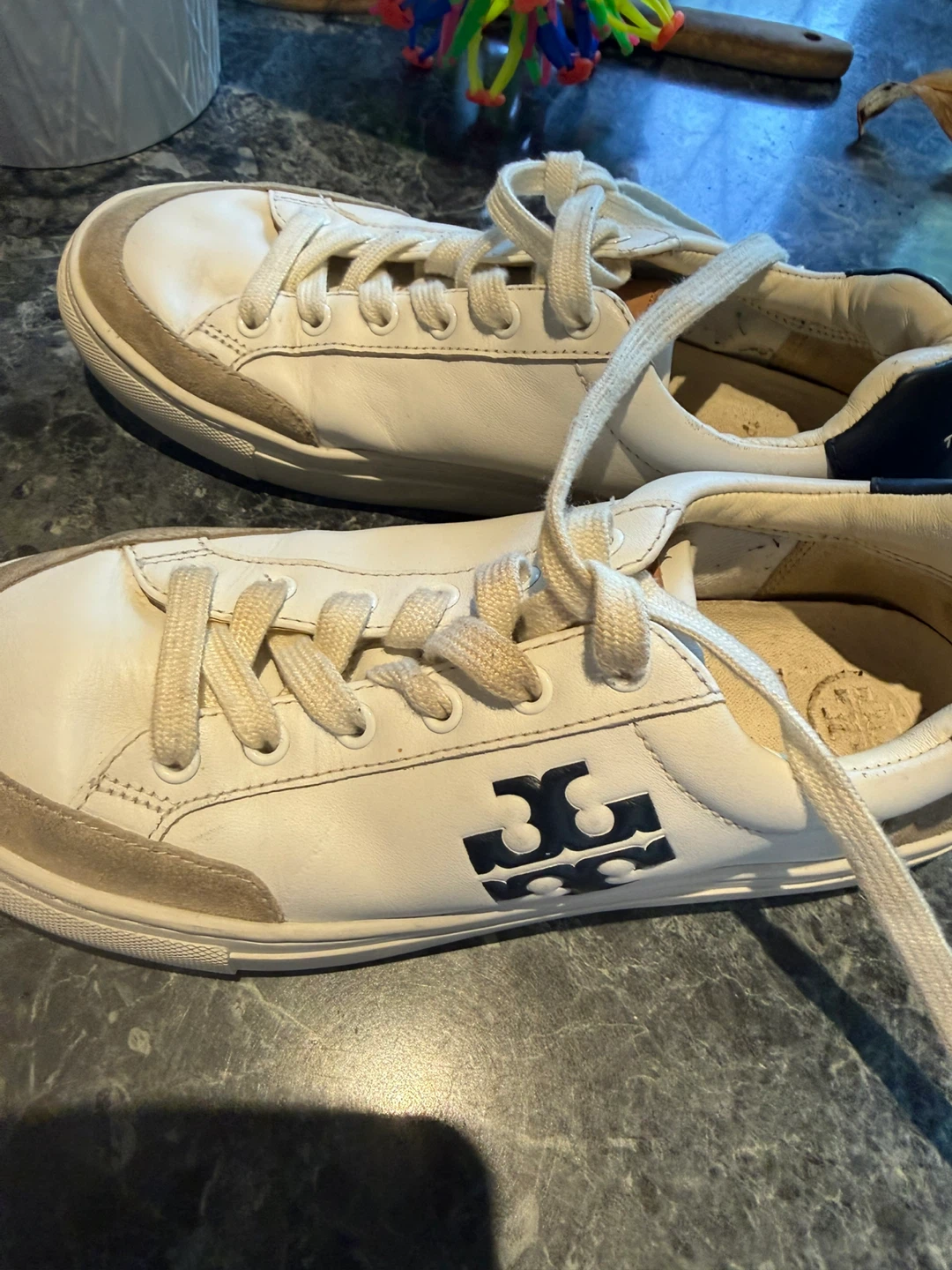 Tory Burch White Leather Sneakers - photo 2