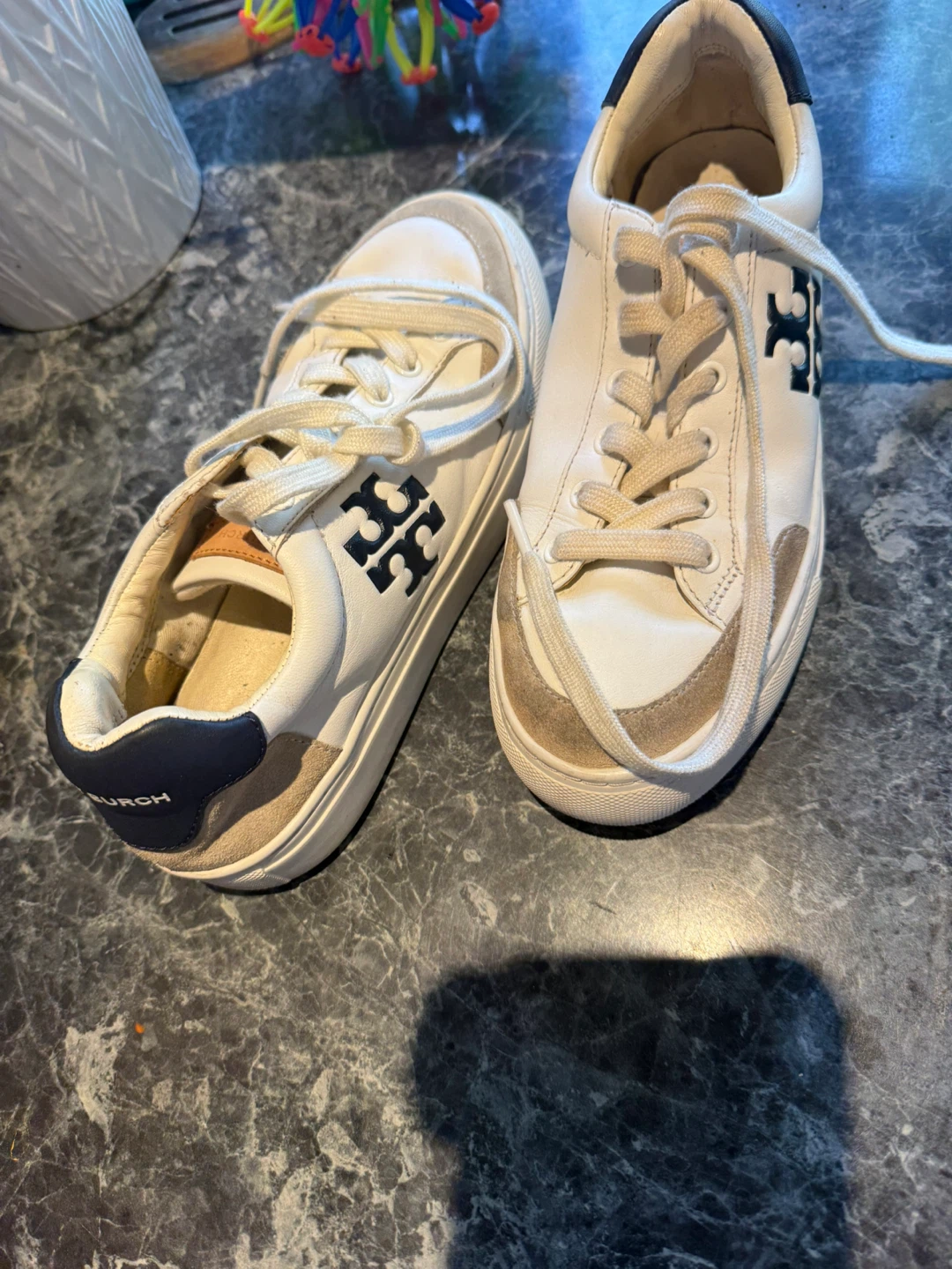 Tory Burch White Leather Sneakers - photo 3