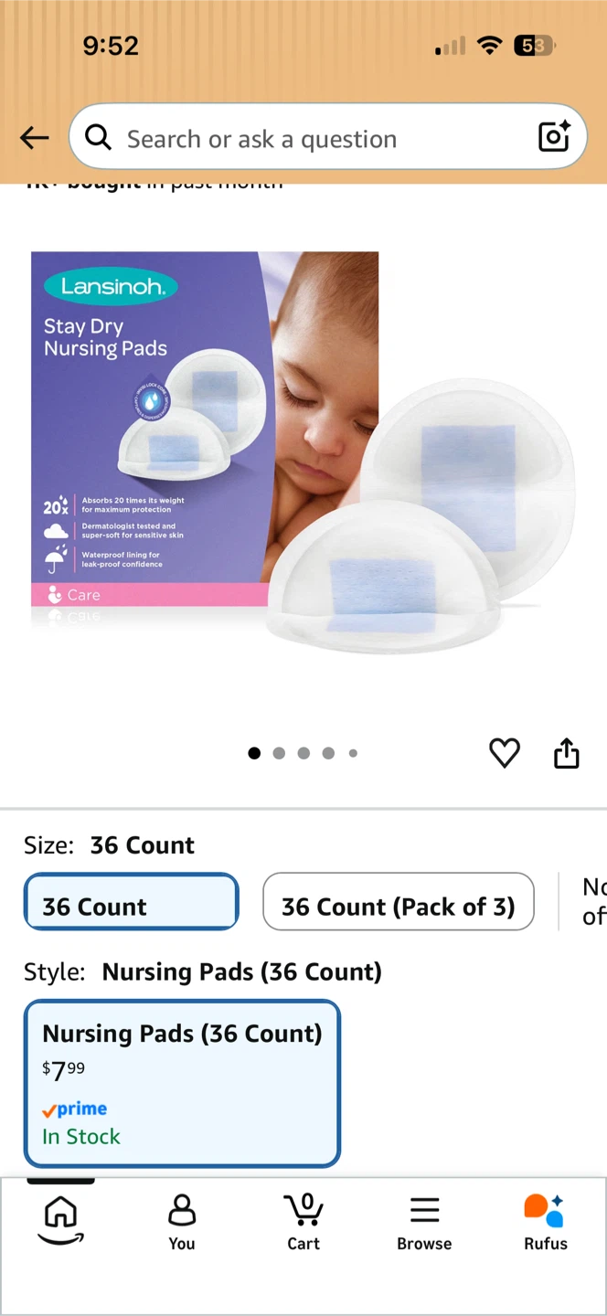 Lansinoh Stay Dry Nursing Pads & Breastmilk Storage Bags - photo 4
