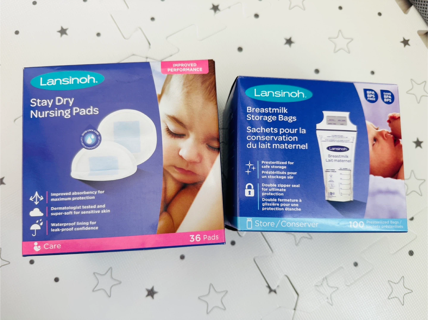 Lansinoh Stay Dry Nursing Pads & Breastmilk Storage Bags