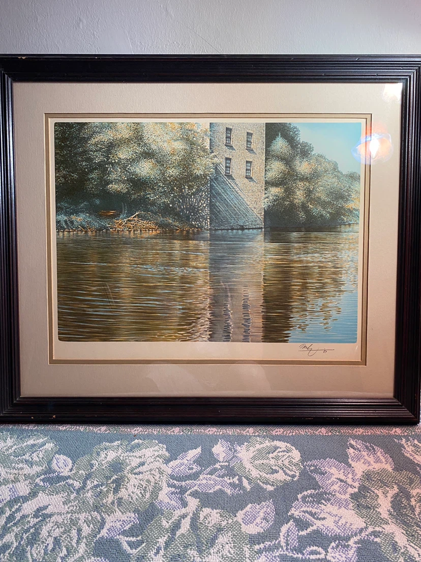 “Riverbank Reflections” Ken Danby Color Lithograph