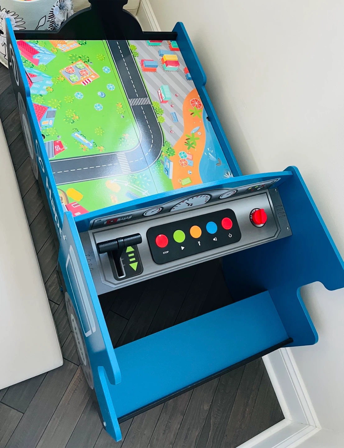 Hape Wooden Train Table with Play Mat and Control Panel - photo 2