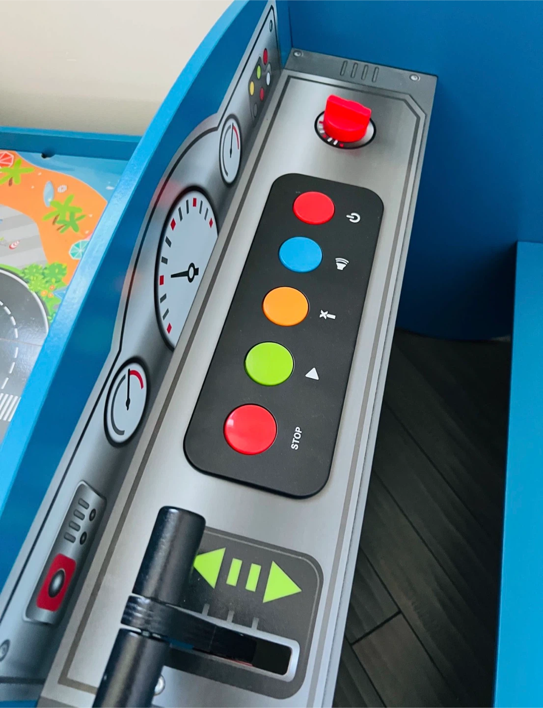 Hape Wooden Train Table with Play Mat and Control Panel - photo 3