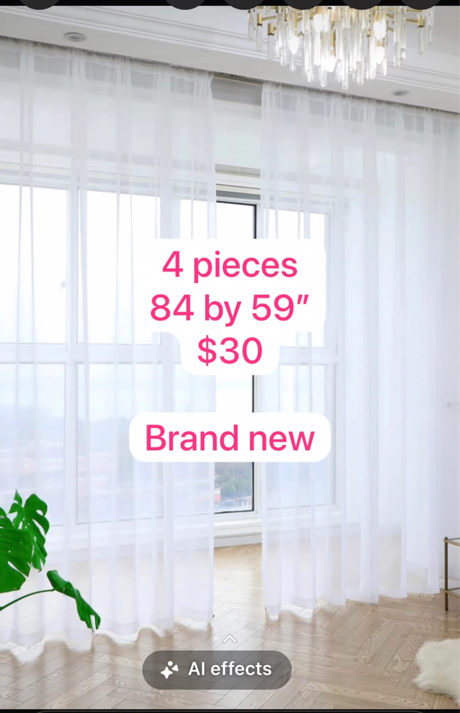 White Sheer Curtains - photo 2