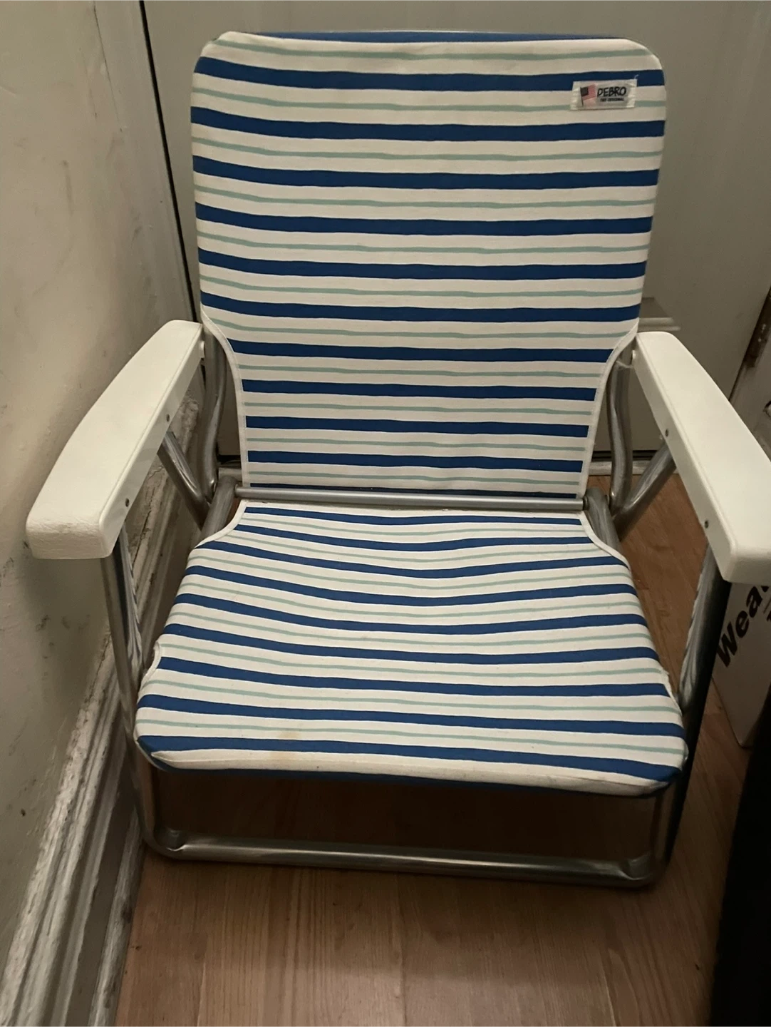 PEBRO Striped Folding Beach Chair