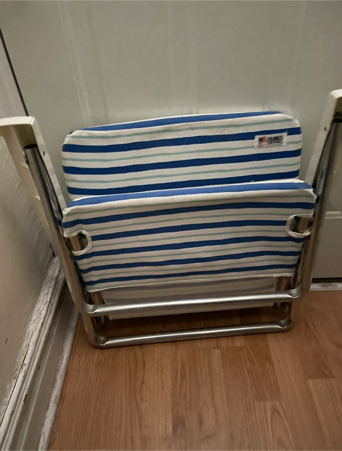 PEBRO Striped Folding Beach Chair - photo 2